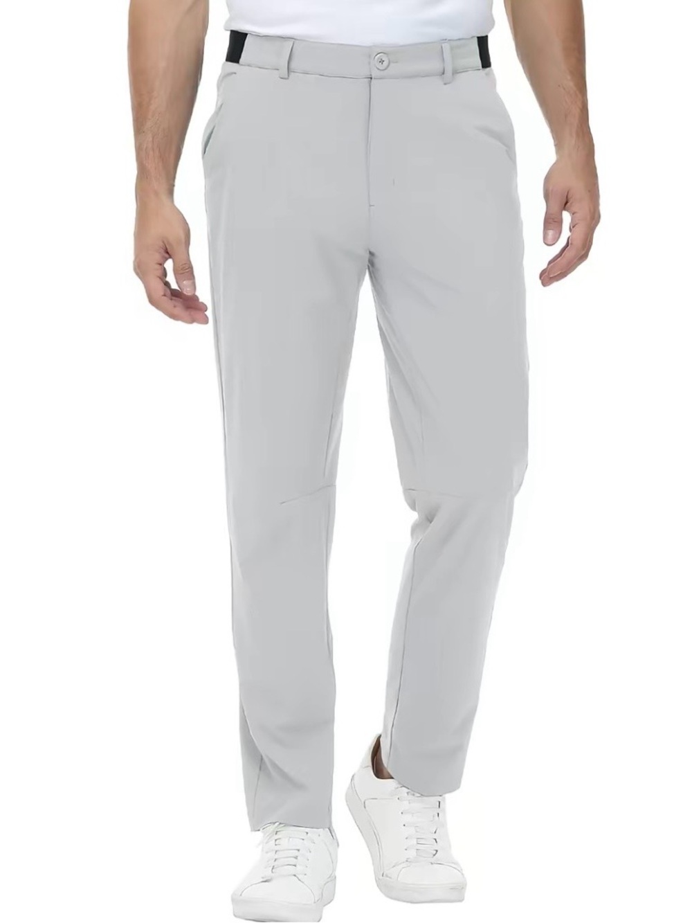Men's Light Gray Performance Stretch Pants